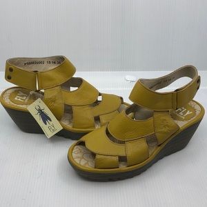 Fly London mustard yellow sandals size 5US - 35EU never worn